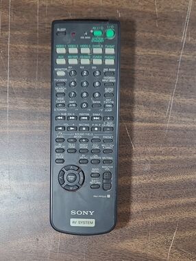 Sony Black AV System Remote with Green Buttons #RM-PP05
